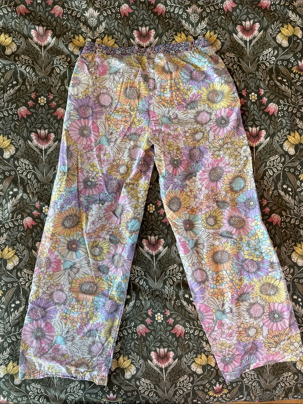 GAP Body Floral Two-Piece Pajama Set in soft cotton poplin - Picture 15 of 16